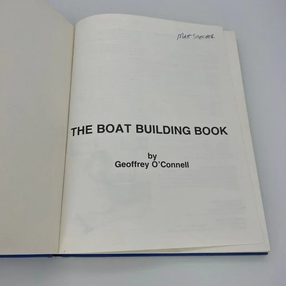 The Boatbuilding Book - Geoffrey O'Connell - 1988 - Build A Boat - Ashford Press